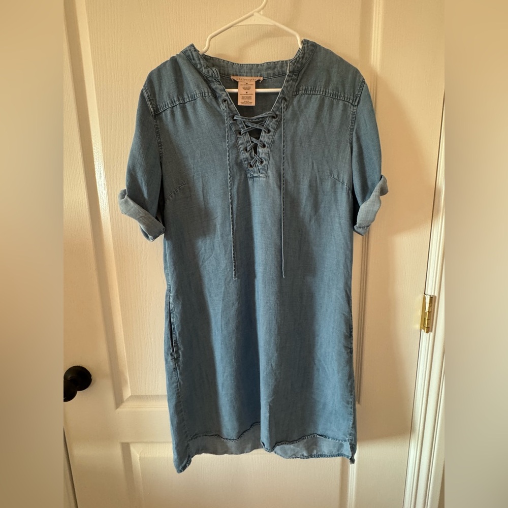 Philosophy lightweight denim-type dress
